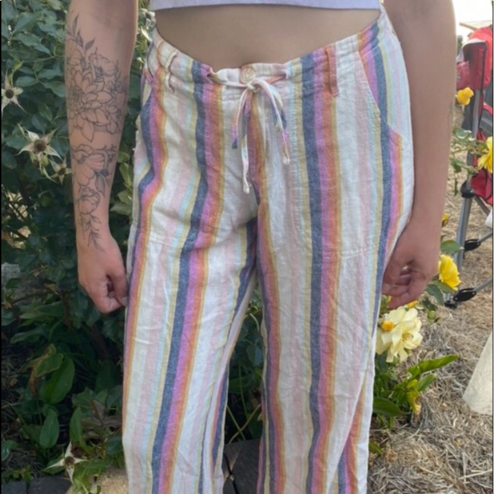 Multi-color Flowy Pants ππ - Picture 2 of 4